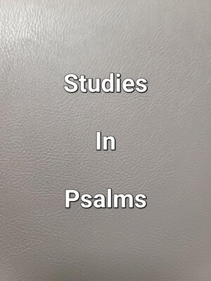 cover image of Studies In Psalms